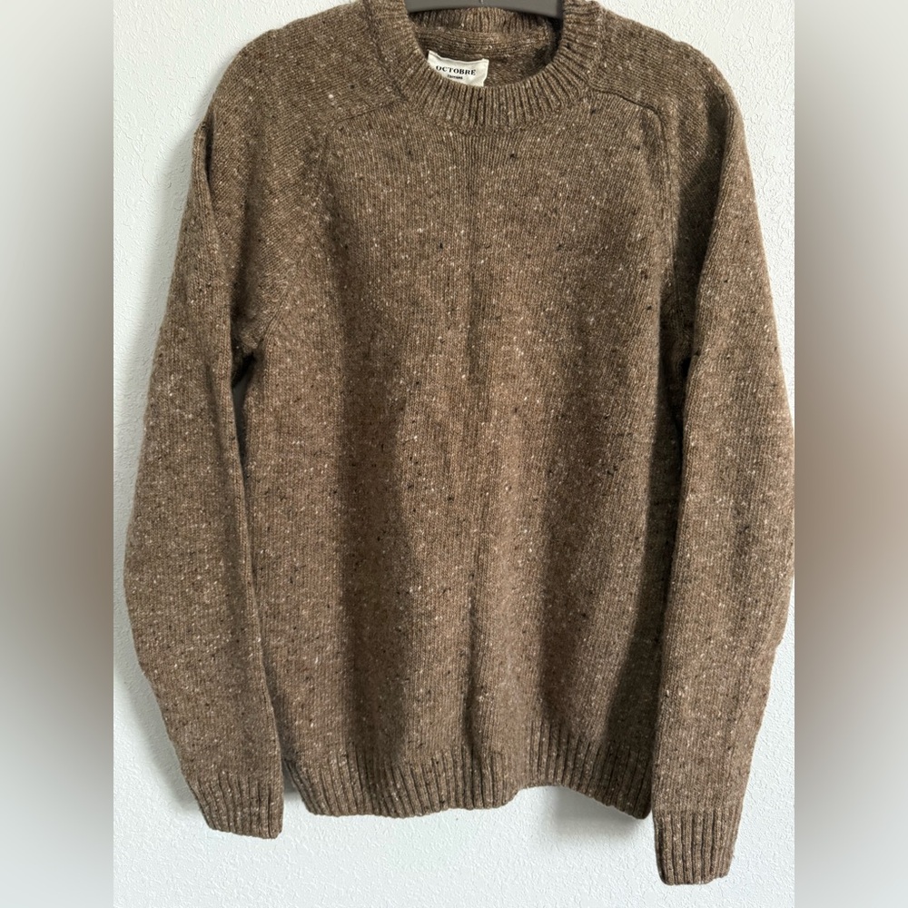 Octobre Editions/Sezane FERGUS SWEATER 100% merino wool Made in Portugal XS